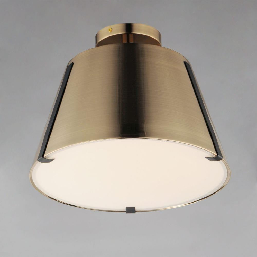 Maxim Lighting 25170DBZHR Carlo LED Semi Flush Mount Heritage Brass - Bottom Angle View