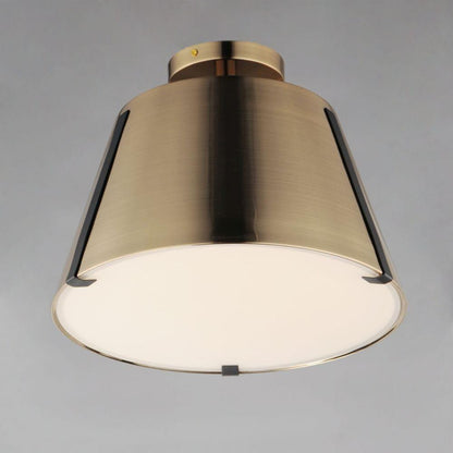 Maxim Lighting 25170DBZHR Carlo LED Semi Flush Mount Heritage Brass - Bottom Angle View