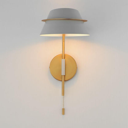 Maxim Lighting 25220LFGNAB Lucas Wall Sconce Illuminated on Wall - Natural Aged Brass