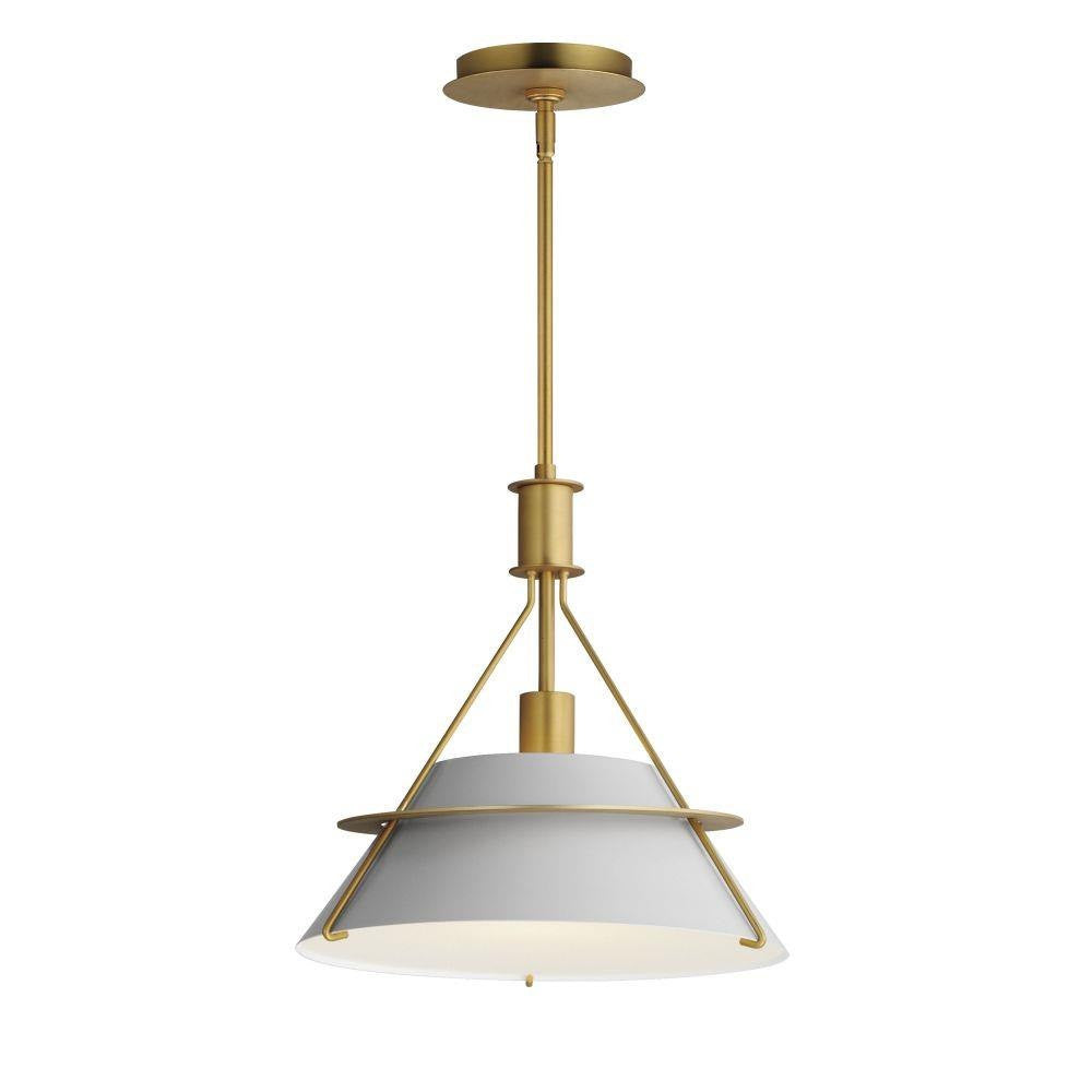 Maxim Lighting 25221LFGNAB Lucas 1 Light Natural Aged Brass Pendant Ceiling Light