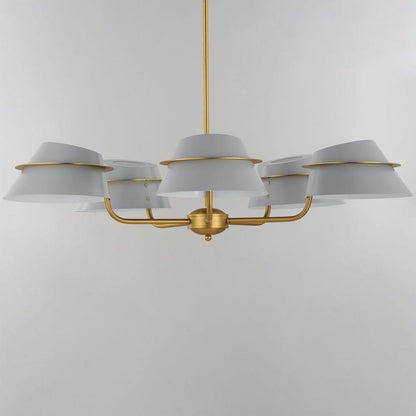 Maxim Lighting 25225LFGNAB Lucas 5 Light Chandelier - Angle View
