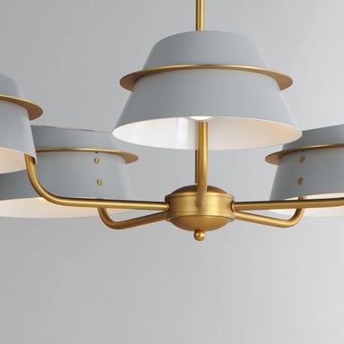 Maxim Lighting 25225LFGNAB Lucas 5 Light Chandelier - Detail View