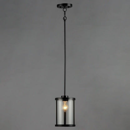 Maxim Lighting 25252CLSN Sentinel 1 Light Mini Pendant Gray Background
