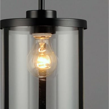 Maxim Lighting 25252CLSN Sentinel Mini Pendant Clear Glass Shade Close Up