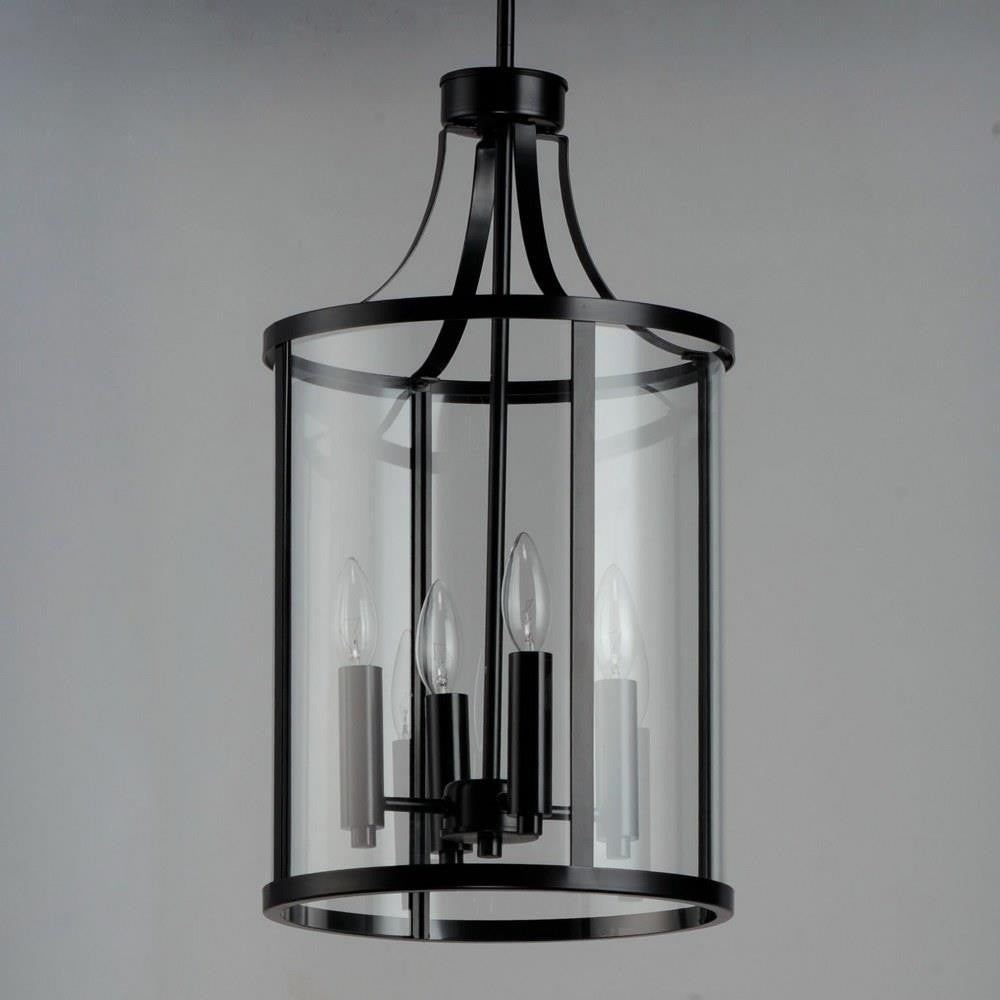 Maxim Lighting 25253CLBK Sentinel Black Pendant Close-Up View