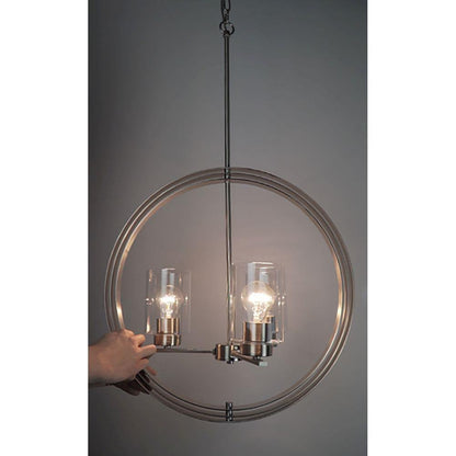 Maxim Lighting 25254CLSN Sentinel 3 Light Satin Nickel Globe Pendant - Assembly Detail View