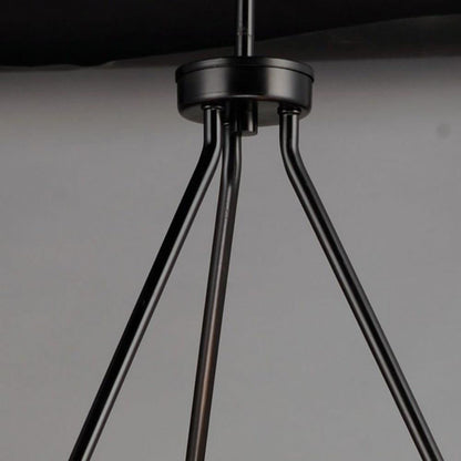 Maxim Lighting 25255CLBK Sentinel Black Chandelier - Center Hub Detail