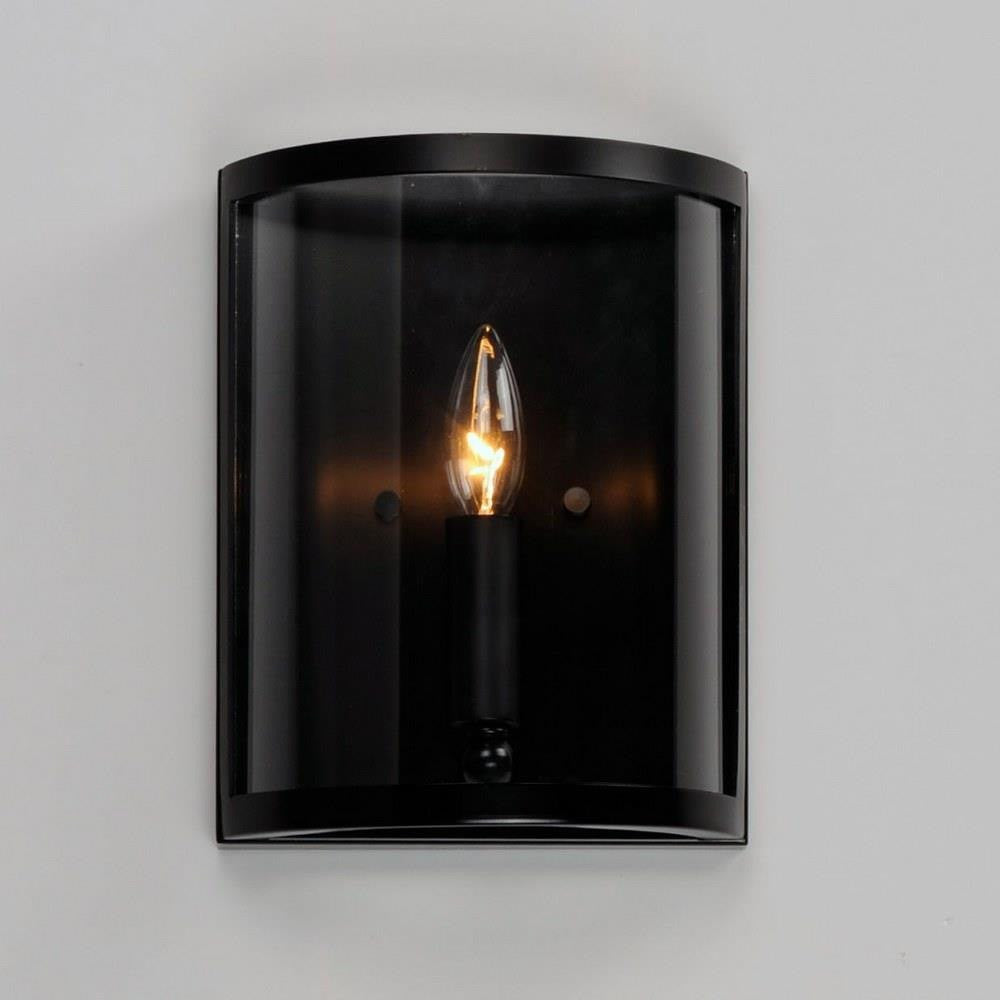 Maxim Lighting 25259CLSN Sentinel 1 Light 10 Inch Satin Nickel Wall Sconce - Front View Mounted