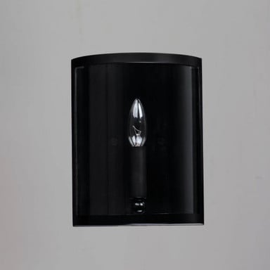 Maxim Lighting 25259CLSN Sentinel 1 Light 10 Inch Satin Nickel Wall Sconce - Side Angle View