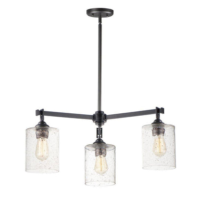 Maxim Lighting 25273SSBZ Stonehenge 3 Light 22 inch Bronze Chandelier Ceiling Light - Main View