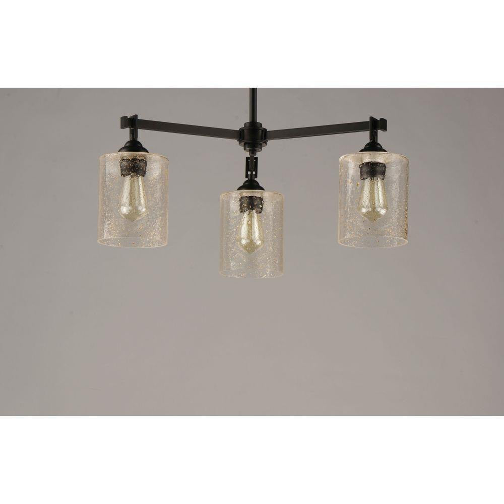 Maxim Lighting 25273SSBZ Stonehenge 3 Light Bronze Chandelier - Angle View