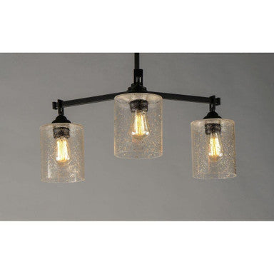 Maxim Lighting 25273SSBZ Stonehenge 3 Light Bronze Chandelier - Lit Environment View