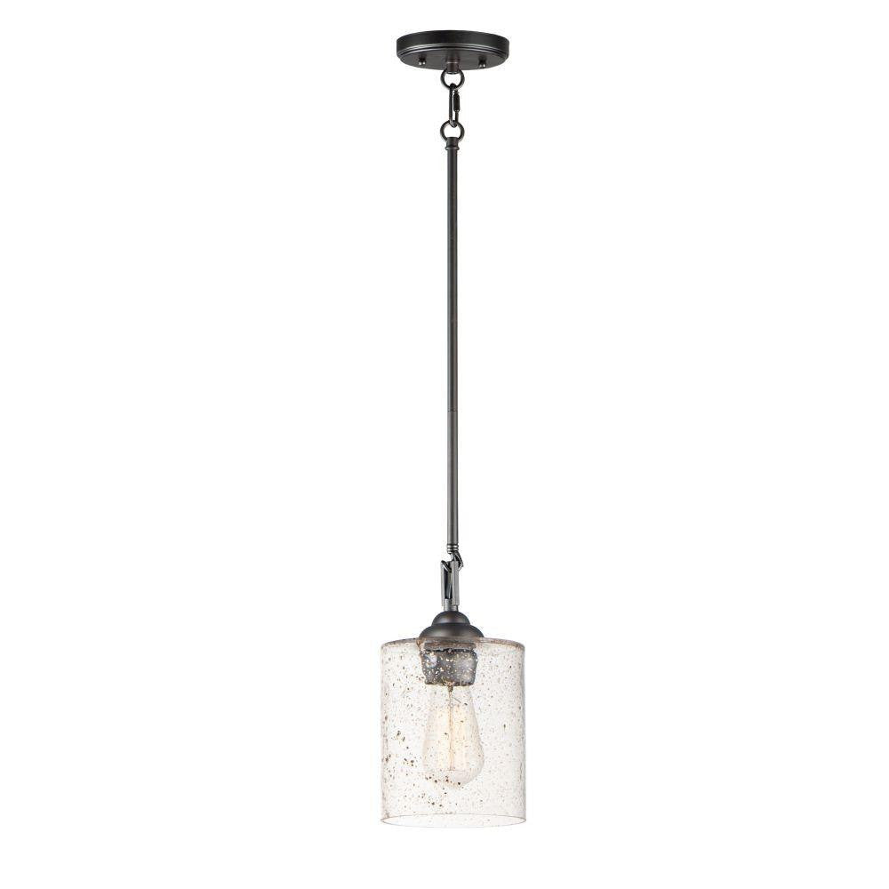 Maxim Lighting 25279SSBZ Stonehenge 1 Light Bronze Mini Pendant full product view
