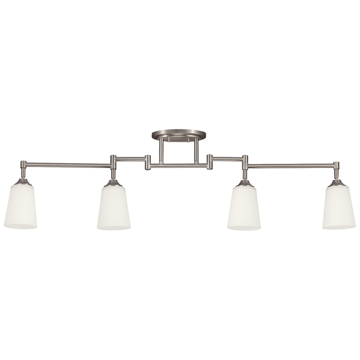 Generation Lighting Track Lighting 4 light brushed nickel track ceiling light