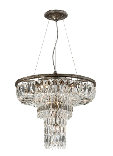 Eurofase Lighting 25649-017 Rosalia - 16 In. - 9 Lights - Pendant Light - Silver Finish