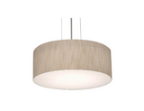 AFX Lighting ANP1214MBBK-JT Anton Med Base 12 Inch Drum Pendant In Black With Jute Shade-White Bottom Acrylic Diffuser