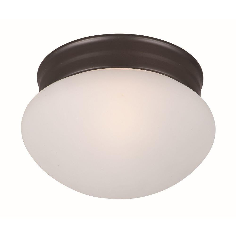 Maxim Lighting 5884FTOI Essentials 1 Light 7.5 Inch Oil Rubbed Bronze Flush Mount Ceiling Light