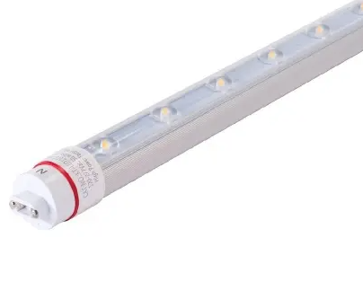 Keystone KT-LED5T8-24P1S-865-D /G2 24-in LED Sign Tube, Single Sided Output And Rotatable R17D End Caps, Wattage 5W, Voltage 120V-277V, Color Temperature 6500K, Clear