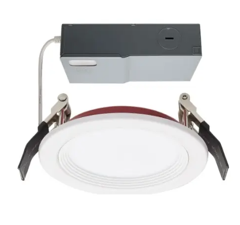 SATCO S11865 LED 4-in FR Round Downlight with Remote Driver, Wattage 10W, Voltage 120V, Multi-Color Temperature, White