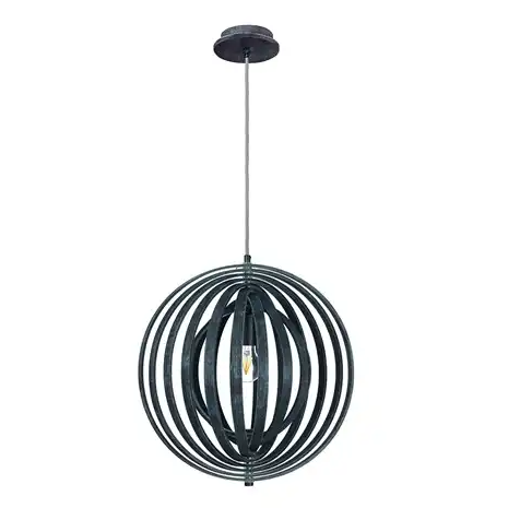 Eurofase Lighting 31872-041 24-in Abruzzo Spherical Pendant, E26, Wattage 60W, Voltage 120V, Matte Blue