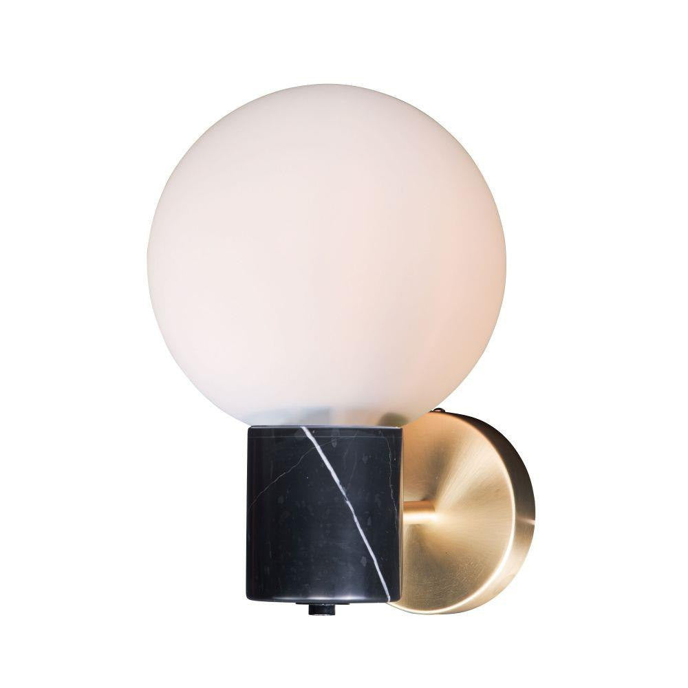 Maxim Lighting 26030SWSBRBK Vesper 1 Light Wall Sconce clean white background product shot showing full fixture