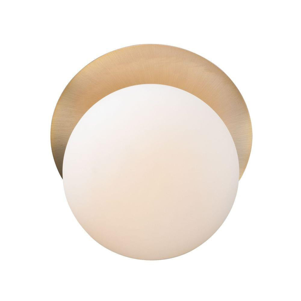 Maxim Lighting 26033SWSBRBK Vesper 1 Light 7 inch Satin Brass/Black Wall Sconce