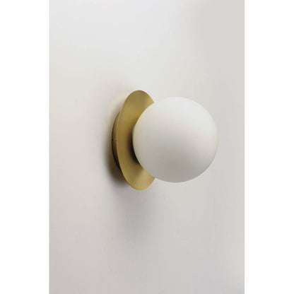Maxim Lighting 26033SWSBRBK Vesper Wall Sconce Side View Installed on Wall