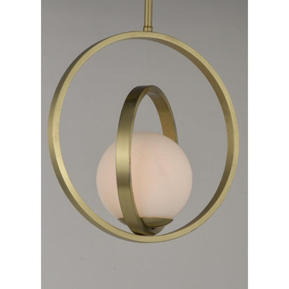 Maxim Lighting 26052SWSBR Coronet Satin Brass Pendant - Detail Close-Up