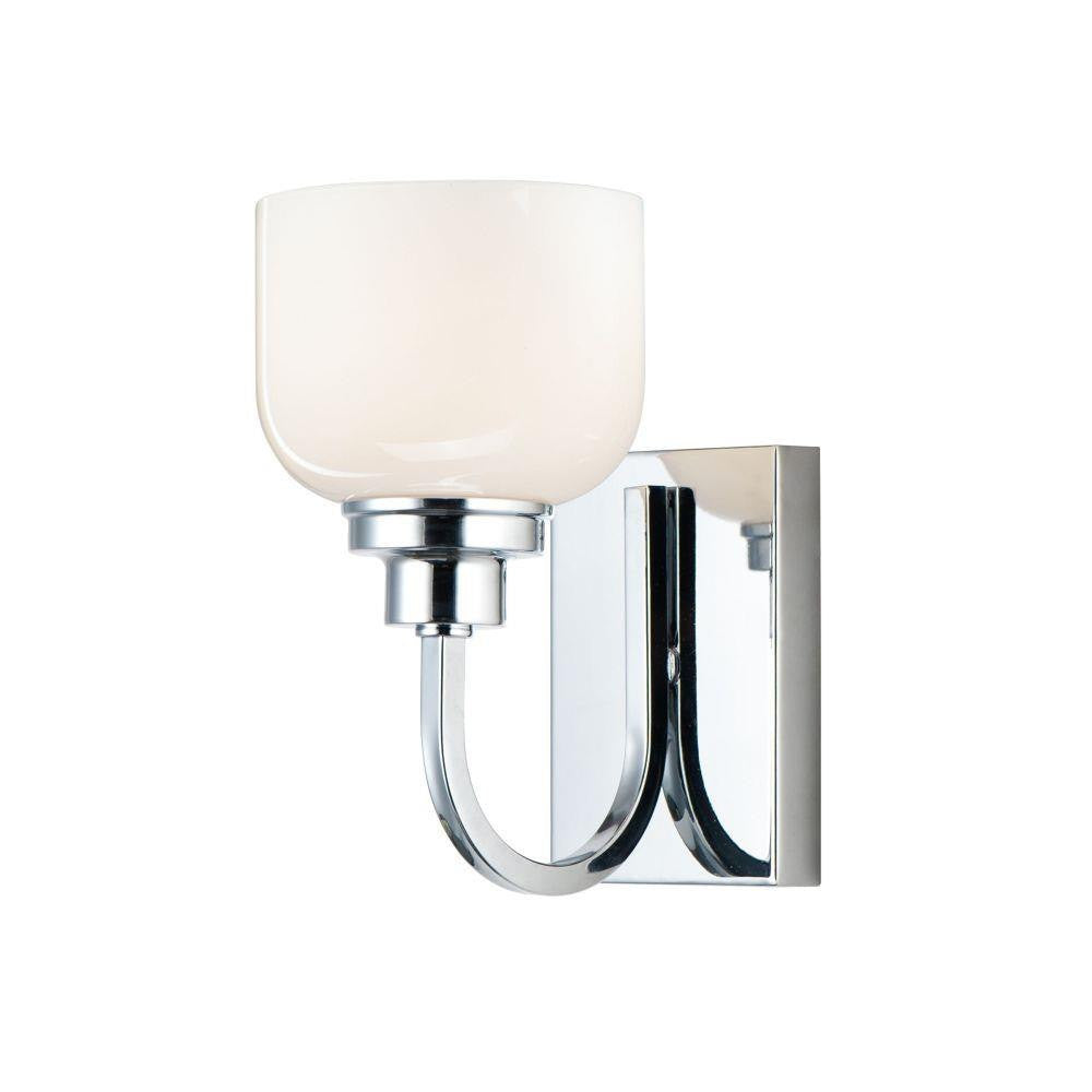 Maxim Lighting 26061WTPC Swale 1 Light Polished Chrome Bath Vanity Wall Light - white background