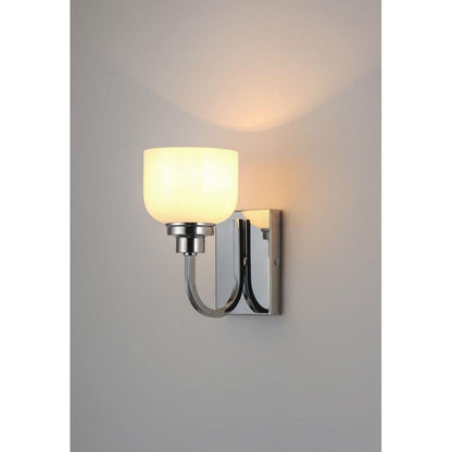 Maxim Lighting 26061WTPC Swale 1 Light Polished Chrome Bath Vanity Wall Light - Lit lifestyle view