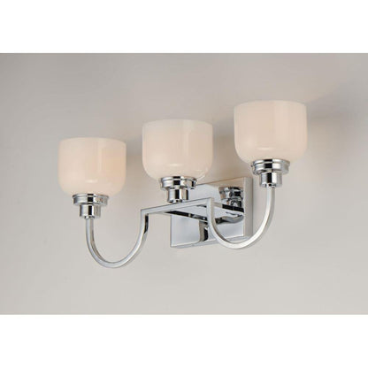 Maxim Lighting 26063WTPC Swale 3 Light Polished Chrome Bath Vanity Wall Light - Angle View