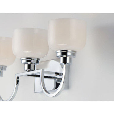 Maxim Lighting 26063WTPC Swale 3 Light Polished Chrome Bath Vanity Wall Light - Detail Close-Up