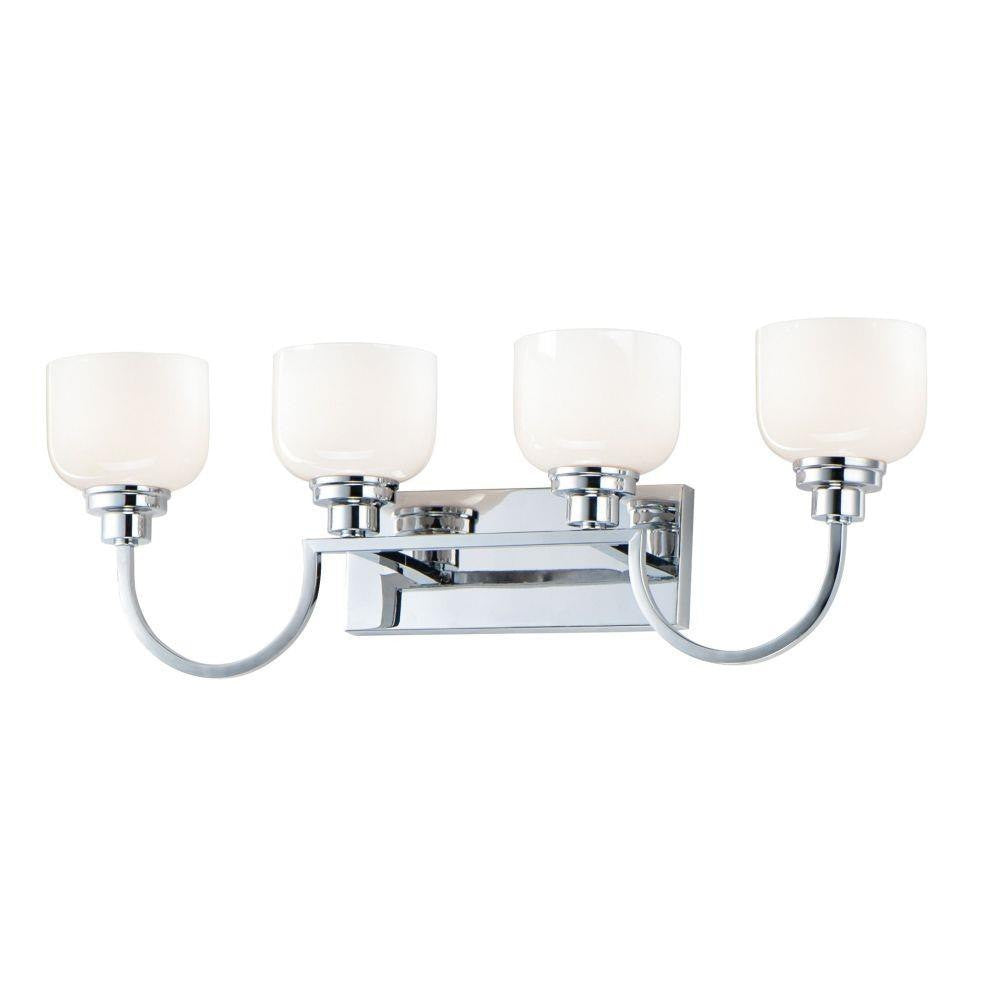 Maxim Lighting 26064WTPC Swale 4 Light 30.75 inch Polished Chrome Bath Vanity Wall Light - Front View