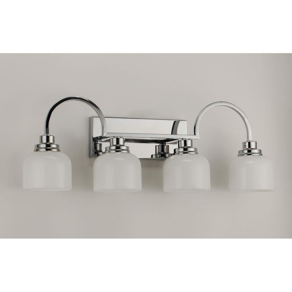 Maxim Lighting 26064WTPC Swale 4 Light 30.75 inch Polished Chrome Bath Vanity Wall Light - Side View