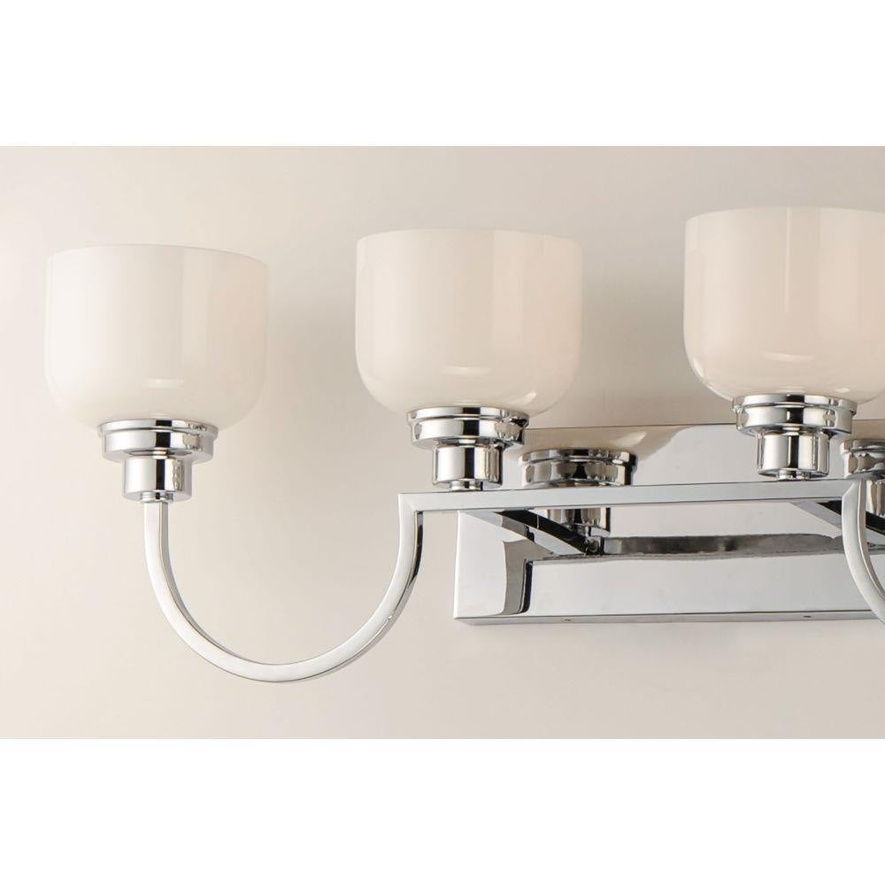 Maxim Lighting 26064WTPC Swale 4 Light 30.75 inch Polished Chrome Bath Vanity Wall Light - Detail Close-Up