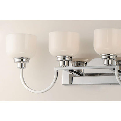 Maxim Lighting 26064WTPC Swale 4 Light 30.75 inch Polished Chrome Bath Vanity Wall Light - Detail Close-Up