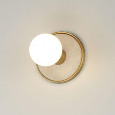Maxim Lighting 26091WANAB Hollywood Bath Vanity Wall Light mounted on wall - upper angle view