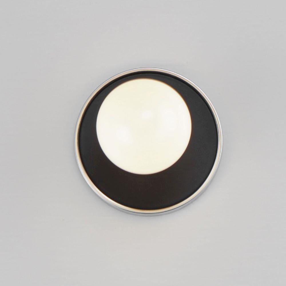 Maxim Lighting 26091WTBKPC Hollywood Wall Sconce Front View Illuminated