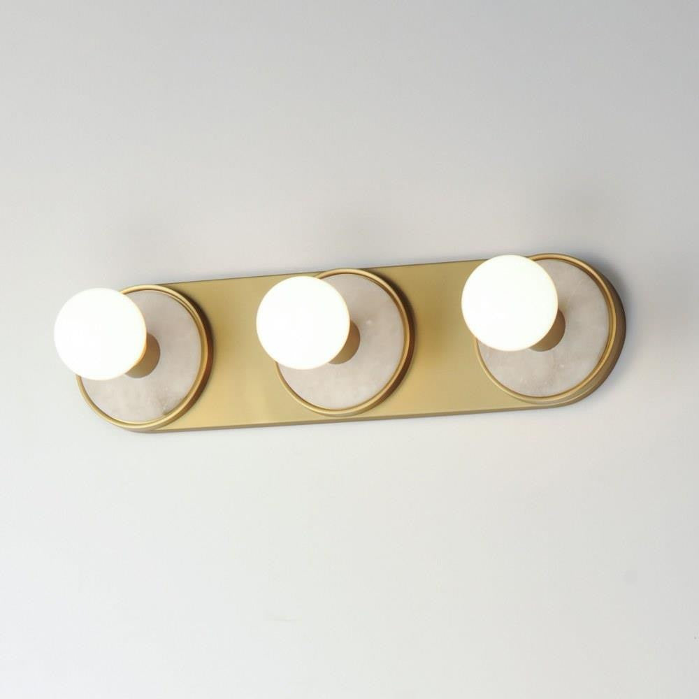 Maxim Lighting 26093WANAB Hollywood 3 Light Natural Aged Brass Bath Vanity Wall Light - Lifestyle View