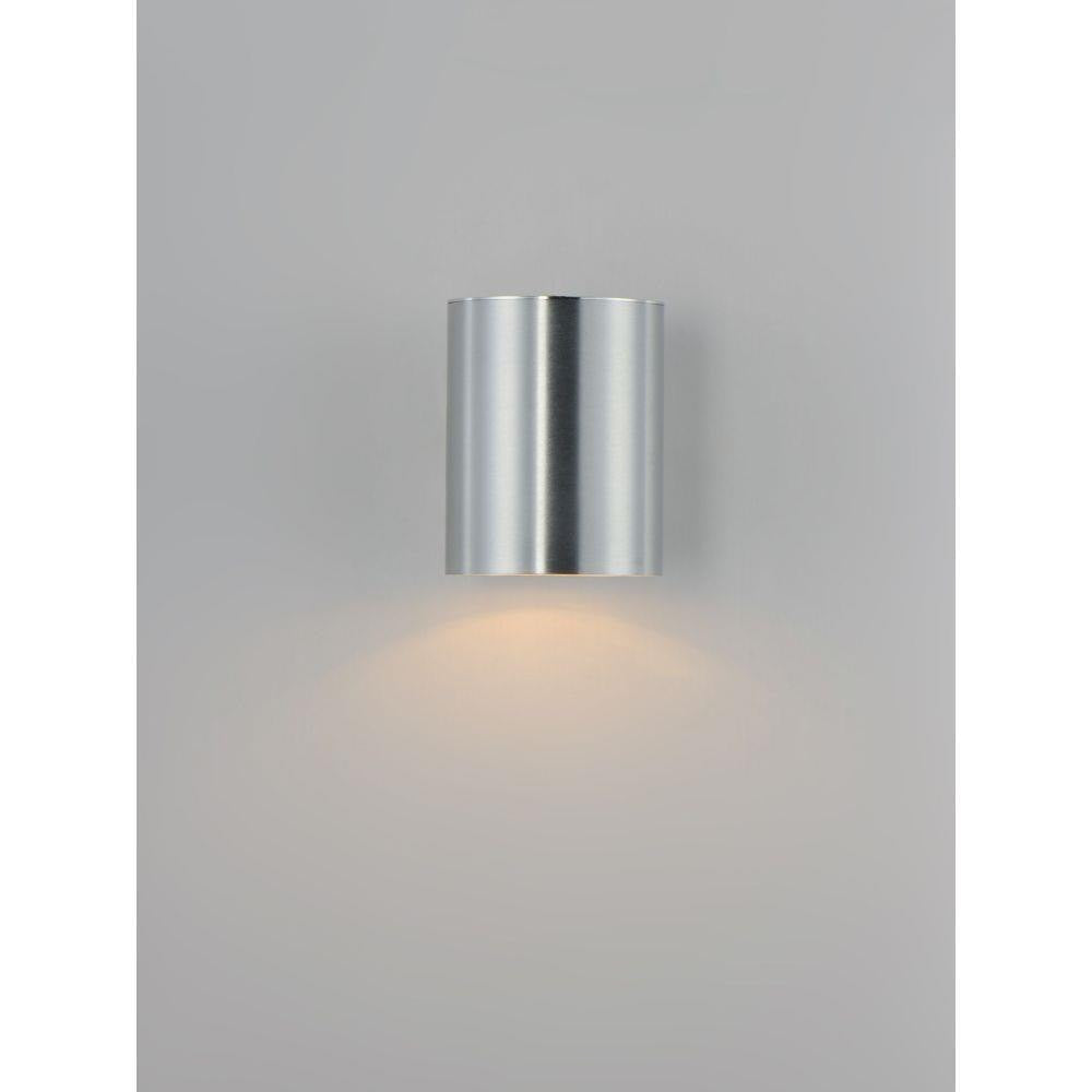 Maxim Lighting 26101AL Outpost 1 Light Brushed Aluminum Outdoor Wall Mount - Illuminated Downlight View