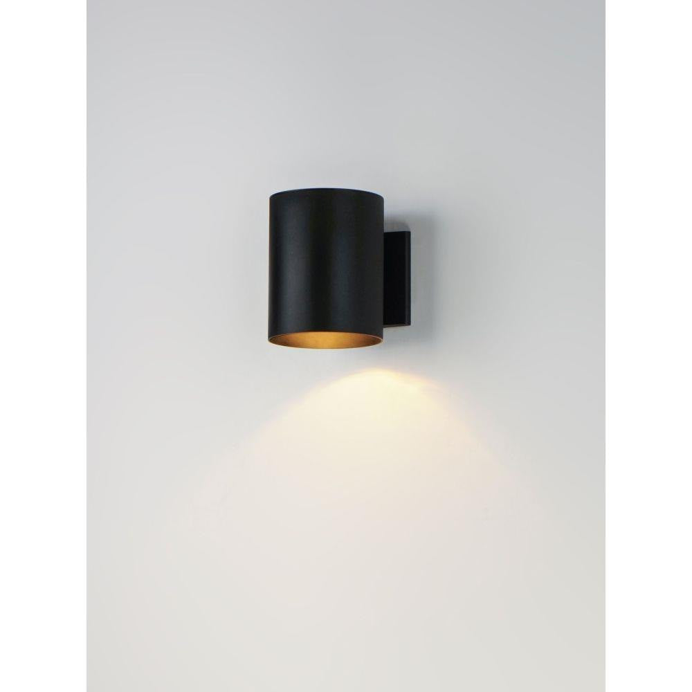 Maxim Lighting 26101BK Outpost 1 Light Black Outdoor Wall Mount - Lit View