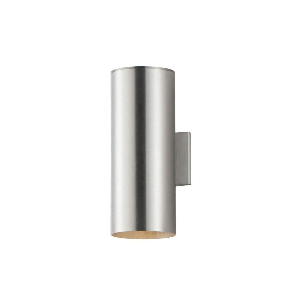 Maxim Lighting 26108AL Outpost 2 Light 15 inch Brushed Aluminum Outdoor Wall Light - Side View