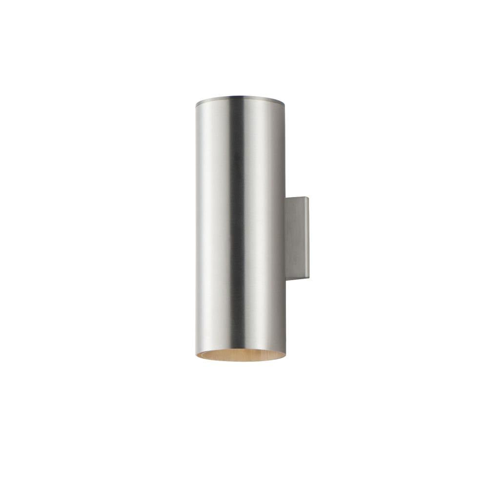 Maxim Lighting 26108AL Outpost 2 Light 15 inch Brushed Aluminum Outdoor Wall Light