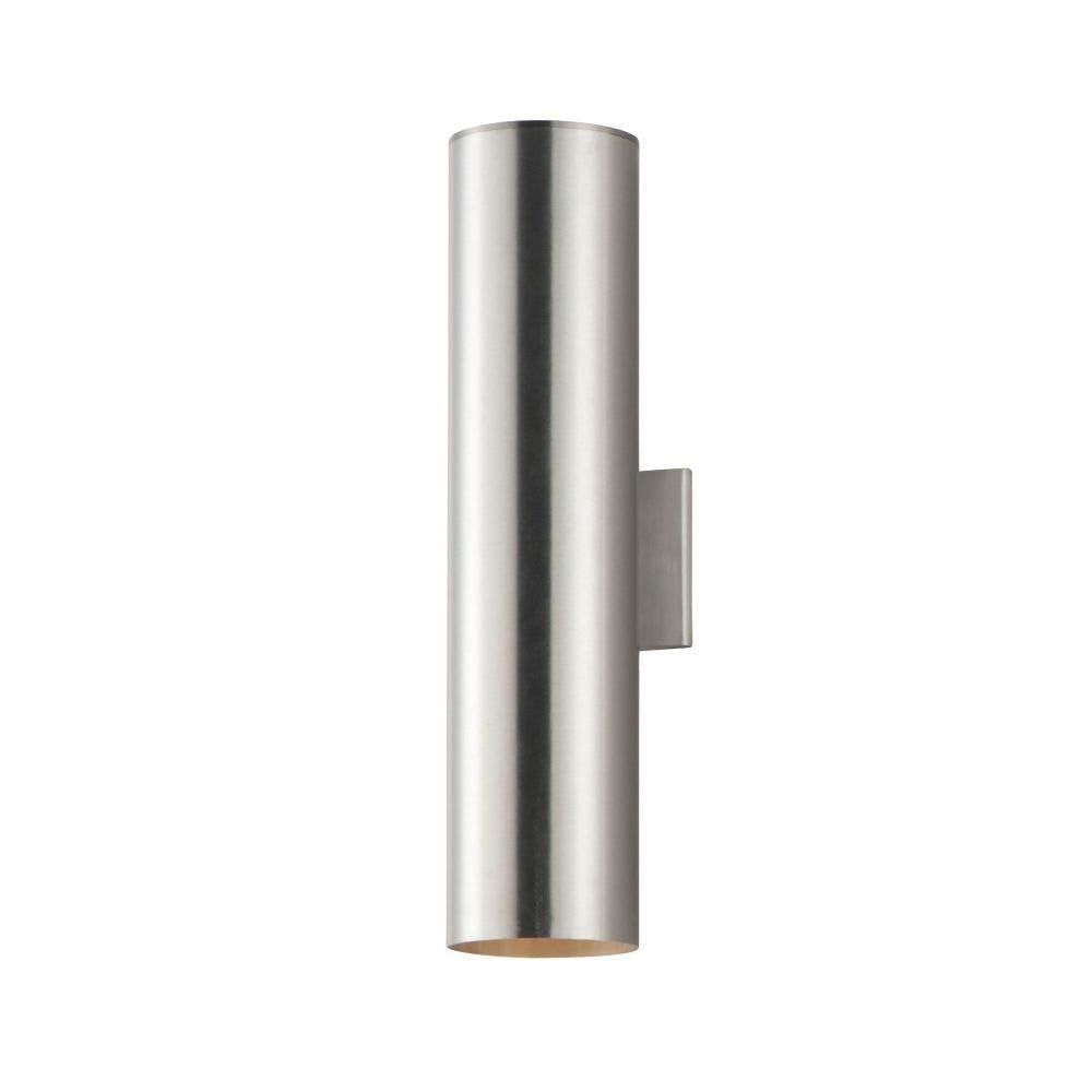 Maxim Lighting 26109AL Outpost 2 Light 22 inch Brushed Aluminum Outdoor Wall Light