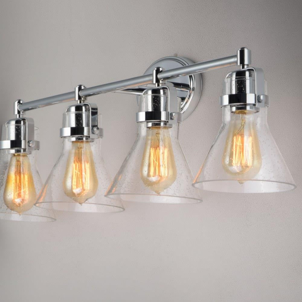 Maxim Lighting 26114CDPC Seafarer 4 Light Bath Vanity Wall Light Polished Chrome Close Up