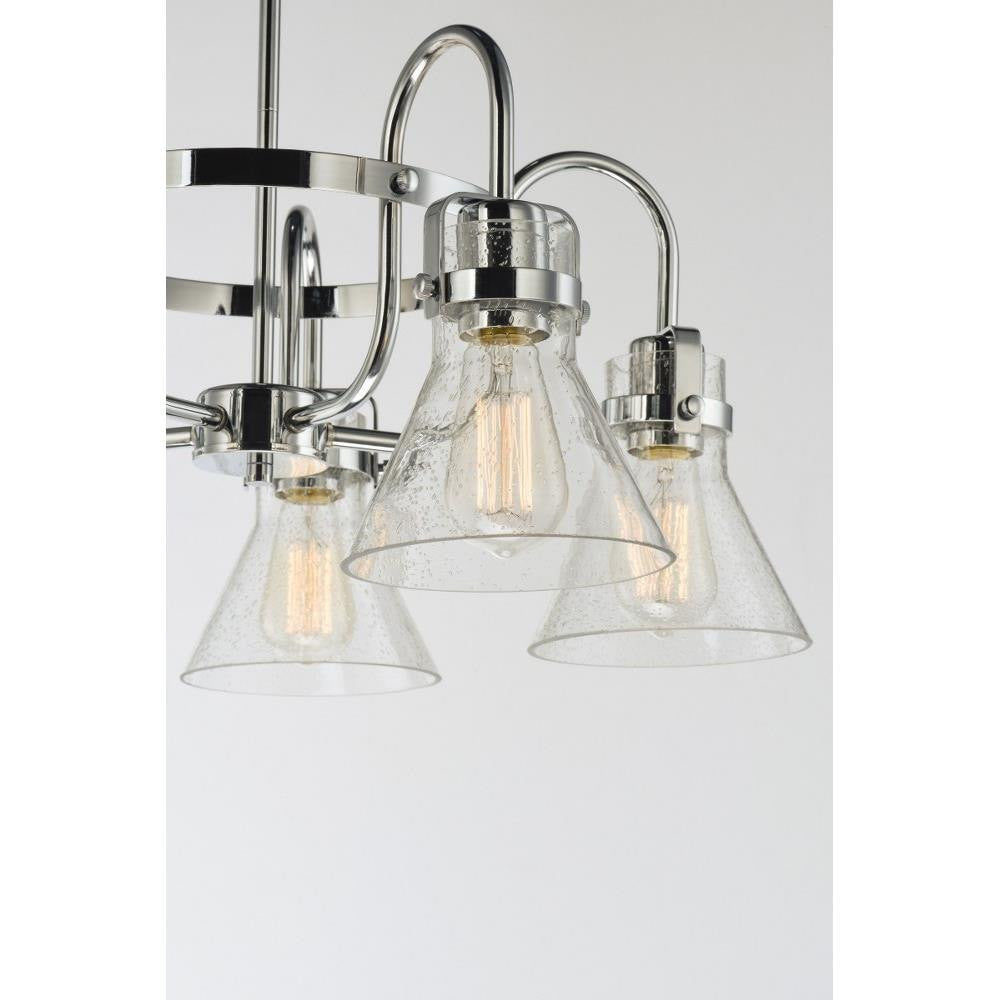 Maxim Lighting 26116CDPC Seafarer Chandelier Polished Chrome Close-Up Detail