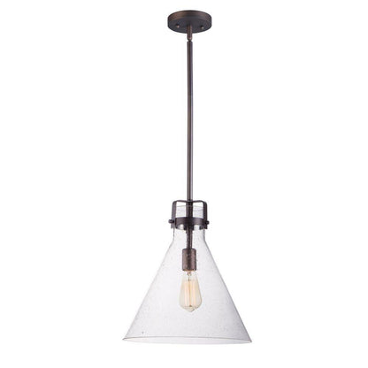 Maxim Lighting 26119CDOI/BUL Seafarer 1 Light 14 inch Oil Rubbed Bronze Pendant Ceiling Light