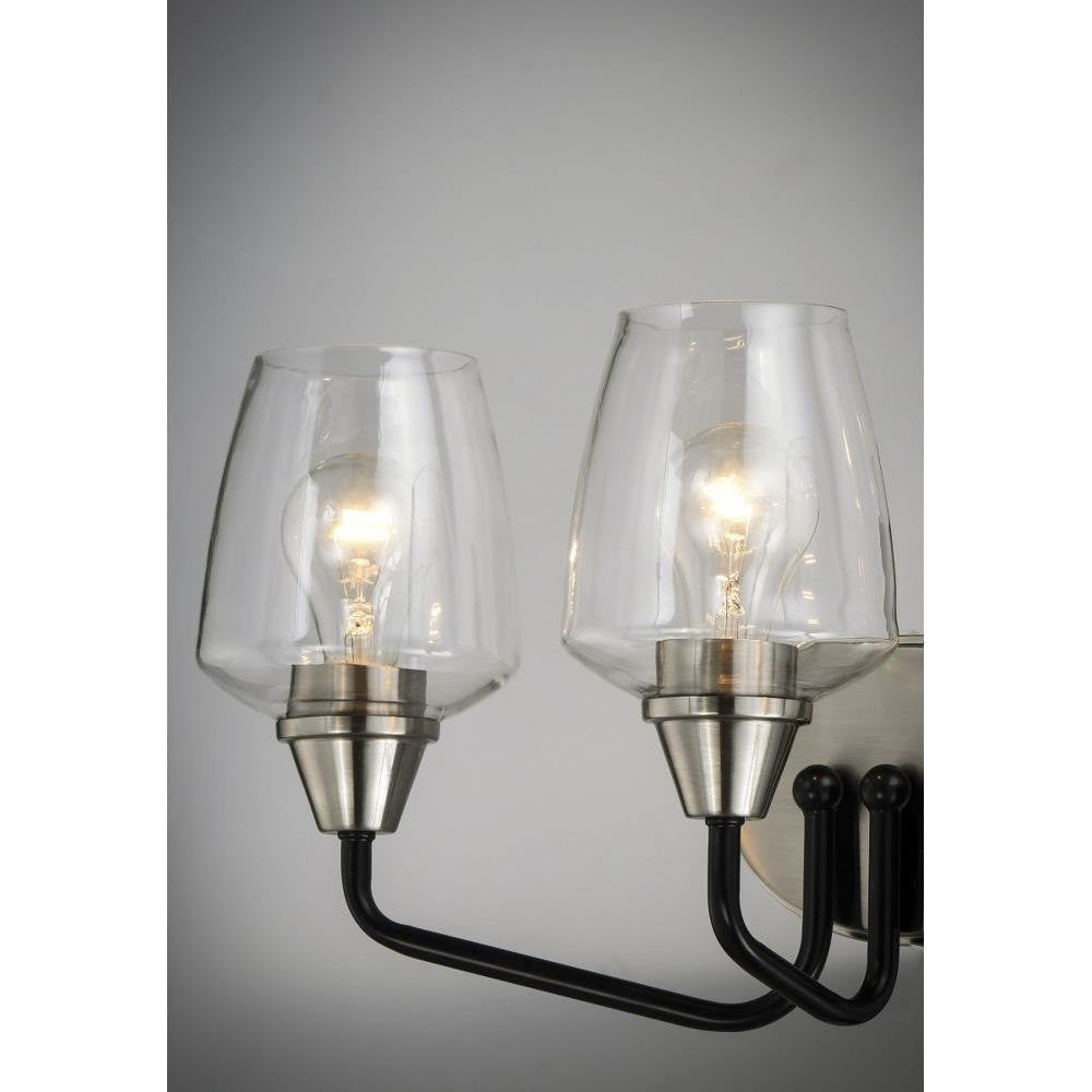 Maxim Lighting 26122CLBKSN Goblet Bath Vanity Wall Light Close-Up Detail
