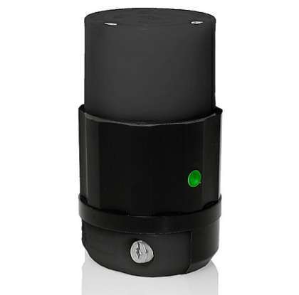Leviton 2613-PLB 30 Amp, 125 Volt, NEMA L5-30R, 2P, 3W, Locking Connector, Industrial Grade, Grounding - Black