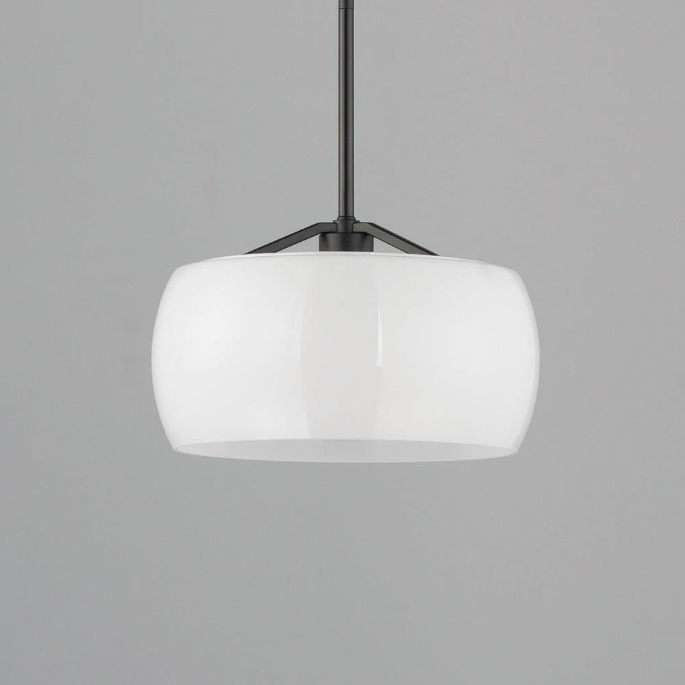 Maxim Lighting 26141WTNAB Glazed 1 Light 11 Inch Natural Aged Brass Pendant Ceiling Light - Detail View